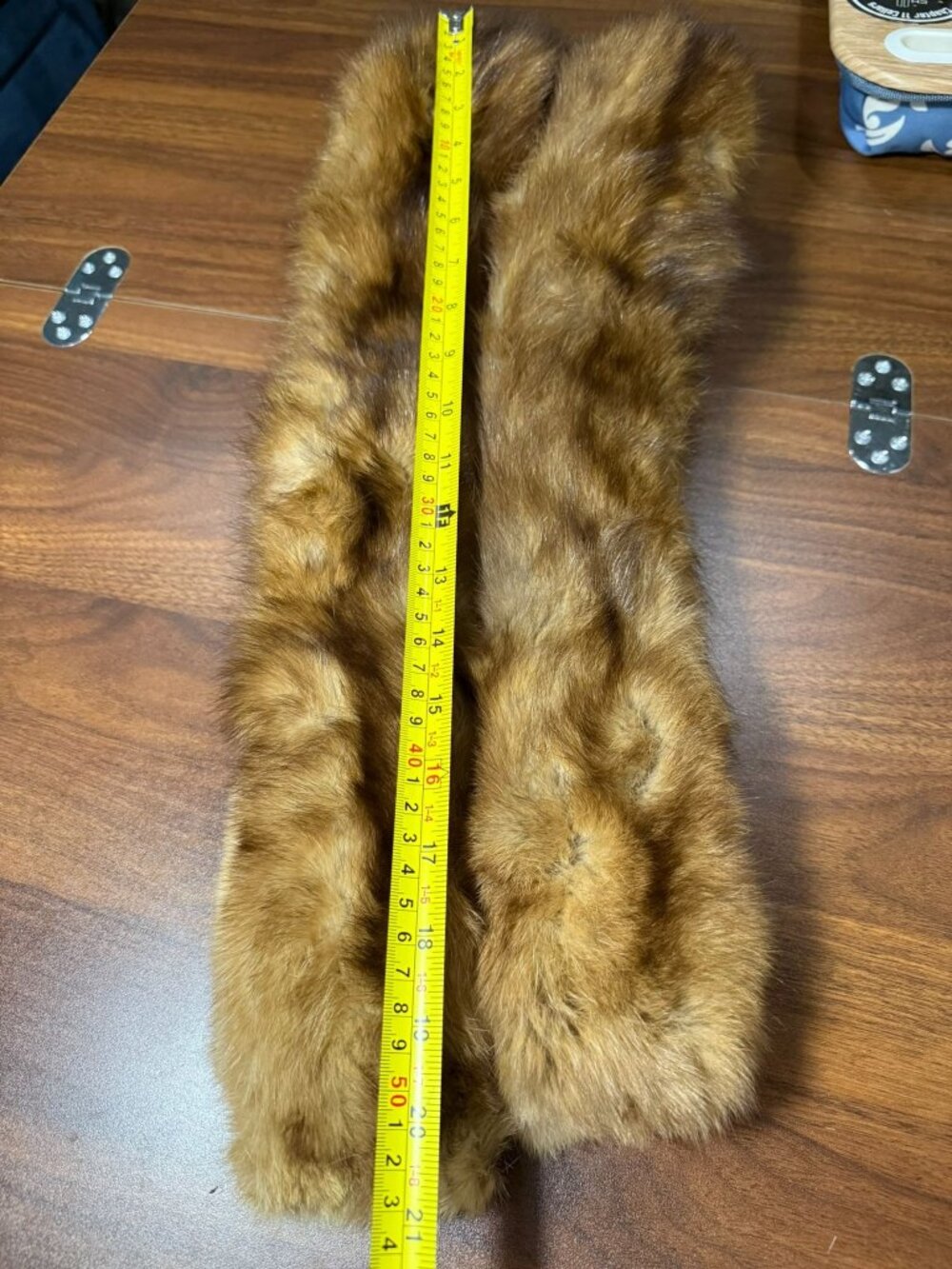 Classic Brown Faux Fur Stole Scarf - Women's Wrap - Picture 3 of 3